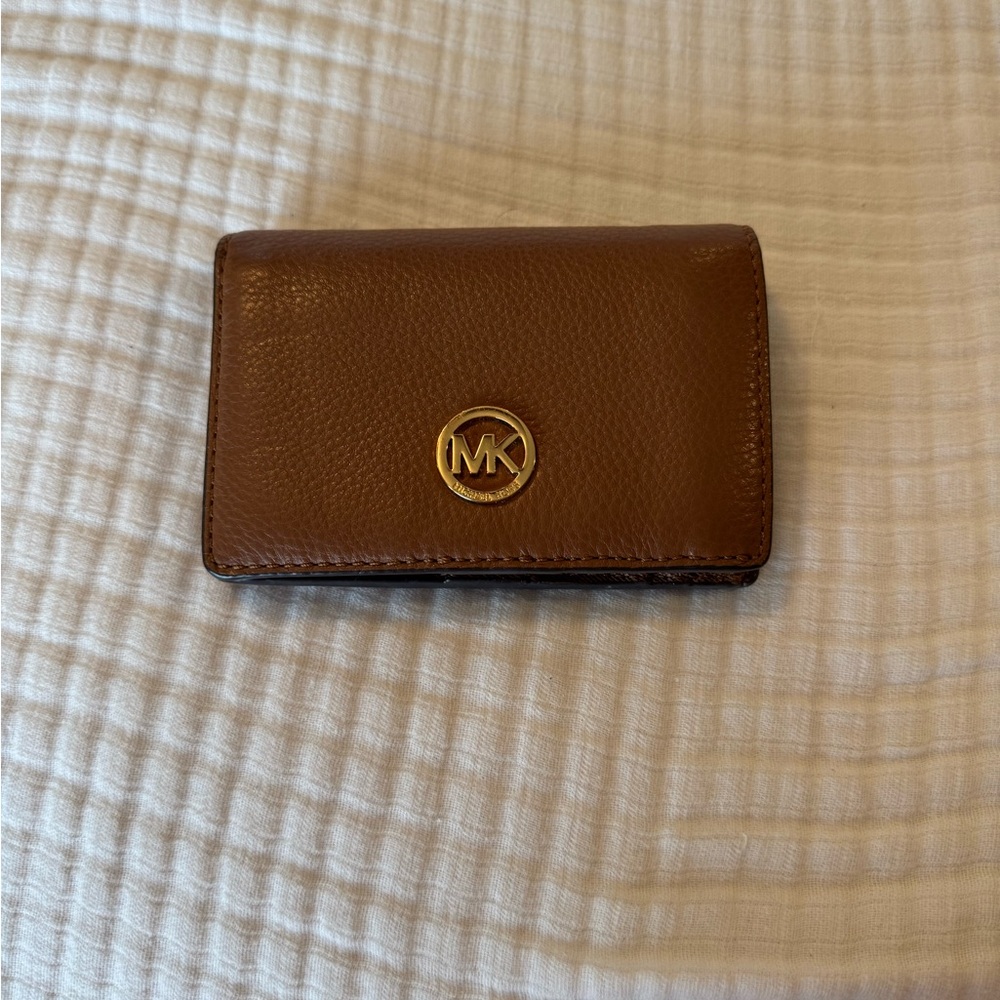Michael Kors Tan Leather Card Holder